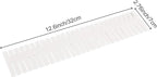 ZOENHOU 60 PCS 12.6 x 2.76 Inch White Drawer Dividers, Adjustable Premium Plastic Drawer Divider Organizers for Makeup Drawer