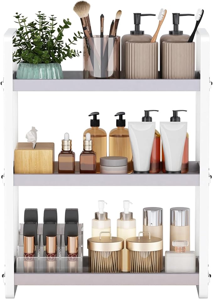 HNRLOY Bathroom Counter Organizer,Bathroom Countertop Organizer,Counter Shelf,Countertop Storage,Organization and Storage,Mak