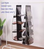 AARAINBOW 2 Packs Hanging Handbag Purse Organizer, Purse Bag Organizer Storage, 8 Pockets Hanging Bag Organizer for Closet Ra
