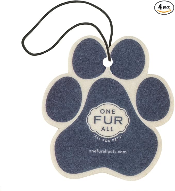 One Fur All Pet House Car Air Freshener - Moonlight Pack of 4 - Non-toxic Car Air Freshener - Pet-Friendly Air Freshener For 