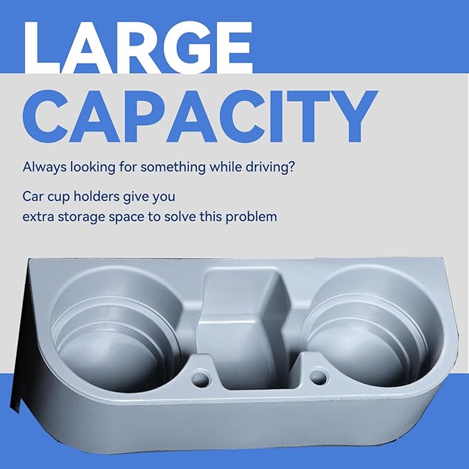 Car Cup Holder Cup Holder for Car Seat Cup Holder for Car Multifunctional Portable Console Side Pocket Car Seat Gap Filler Organizer Vehicle Seat Cup Cell Phone Drink Holder Storage Box (Gray)