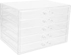 Makeup Organizer Box Desktop Jewelry Holder Acrylic Storage Cosmetics Display Compact Stylish