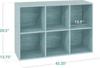Best Choice Products Kids Bookcase 6-Cube Storage Organizer, 13.5in Shelf Opening, Bookshelf, Toy Storage, Customizable w/ 3 