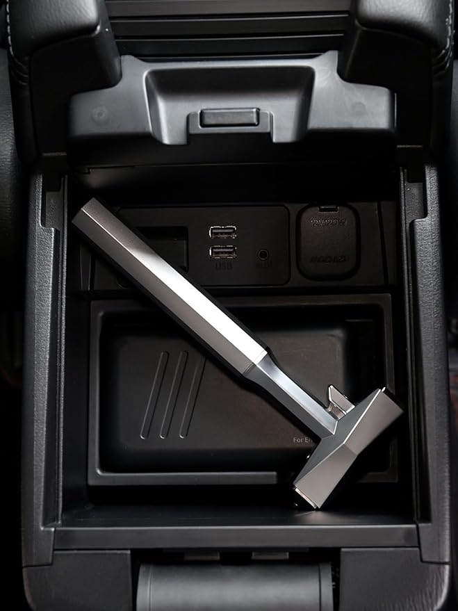 2-in-1 Car Safety Hammer and Seatbelt Cutter Shatters Double-Layer Laminated Glass, All-Metal Tesla-Inspired Design for Cars,