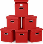 Closet Organizers Fabric Storage Bins With Lids Collapsible Cube Storage Organizer Basket With Handles,Storage Boxes for Clot