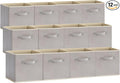 Lifewit Storage Cubes, Foldable Decorative Fabric Storage Baskets for Organizing Home Organizers with Handles for Shelves, Cl