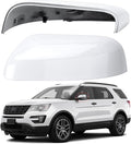 Driver Side Mirror Cover Replacement for Ford Explorer 2016 2017 2018 2019 - Left Side Mirror Covers, Rear View Mirror Cap Accessories White