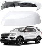 Driver Side Mirror Cover Replacement for Ford Explorer 2016 2017 2018 2019 - Left Side Mirror Covers, Rear View Mirror Cap Accessories White