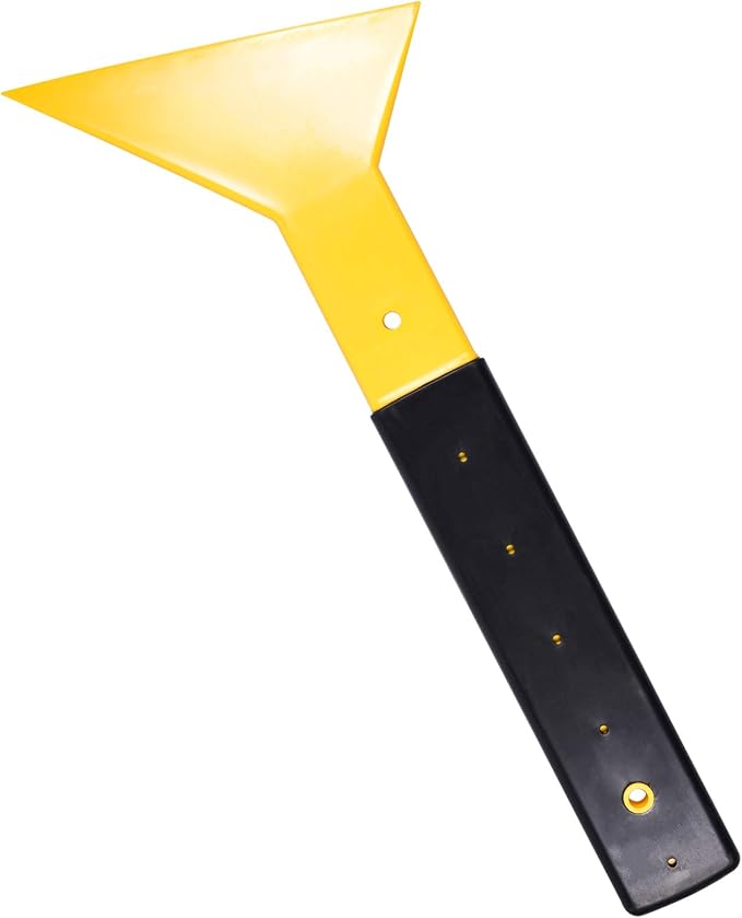 Car Window Tint Squeegee, Long Reach Rubber Handle Plastic Scraper for Car Vinyl Wrap, Graphic Decal, Glass Film