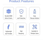 Life-Saving Car Escape Tool: 5-Second Auto Inflate Lifebuoy & Window Breaker for Vehicle Flooding & Accidents (Patent Design)