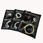 GSXRB Travel Jewelry Organizer Case with Clear Zipper Pouches,3pcs Velvet Jewelry Storage Book Binder, Multi-Layer Inner Page