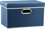 PRANDOM Collapsible Storage Bin with Lid [1-Pack] Fabric Foldable Storage Box Organizer Container Basket Cube with Cover for 