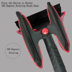 42" Extendable Snow Brush & Ice Scraper for Car Windshield, Heavy Duty 180° Pivoting Black Cleaning Broom for Auto SUV Truck, Detachable Snow Removal Tool with Telescoping Aluminum Rod