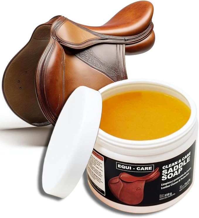 EQUI - CARE: Clean & Care Saddle Soap, Glycerin-Based soap with Added Moisturizers Designed to Clean and Condition Leather. K