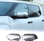 Car Door Rear View Mirror Cap Trim Cover Compatible with Toyota Tundra/Sequoia 2022-2025 Outside Side Rearview Mirror Protector Decoration ABS Accessories, Only Fit With Turn Signal Lights Version