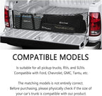 49''X16'' Truck Bed Organizer,Elastic Shrink Cargo Net Hold Many Items to Keep The Interior of Tidy,Truck Storage Fit for