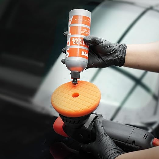 Heavy Cut Polishing Compound, SPTA 16.91oz (500ml) Polishing Compound Car Scratch & Swirl Remover Rubbing Compound & Coarse Polish Buffing Compound Swirl Remover for Cars Automotive Paint Correction