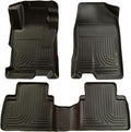Husky Liners Weatherbeater Floor Mats | Fits 2004-2009 Toyota Prius | Front & 2nd Row, 3-pc Black - 98521