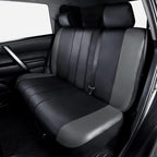 Flying Banner car seat Covers Protects Water Proof Faux Leather Carbon Fiber Front and Rear Bench (Black Gray, Full Set - 8PC