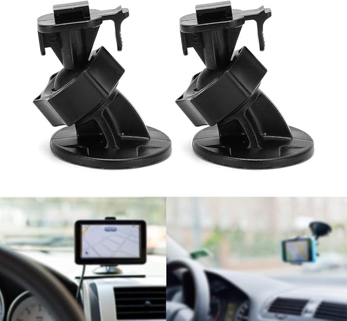 ASHATA Auto Recorder Stand Dash Camera Bracket, Dash Camera Sucker Car Recorder Holder Dashboard Suction Cup Dash Cam Mount, for Navigator Rearview Mirror (2pcs)