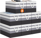 StorageTastic Storage Bin,Collapsible Storage Basket For Organizing,Large Storage Boxes With Rope Handles,Storage Containers,