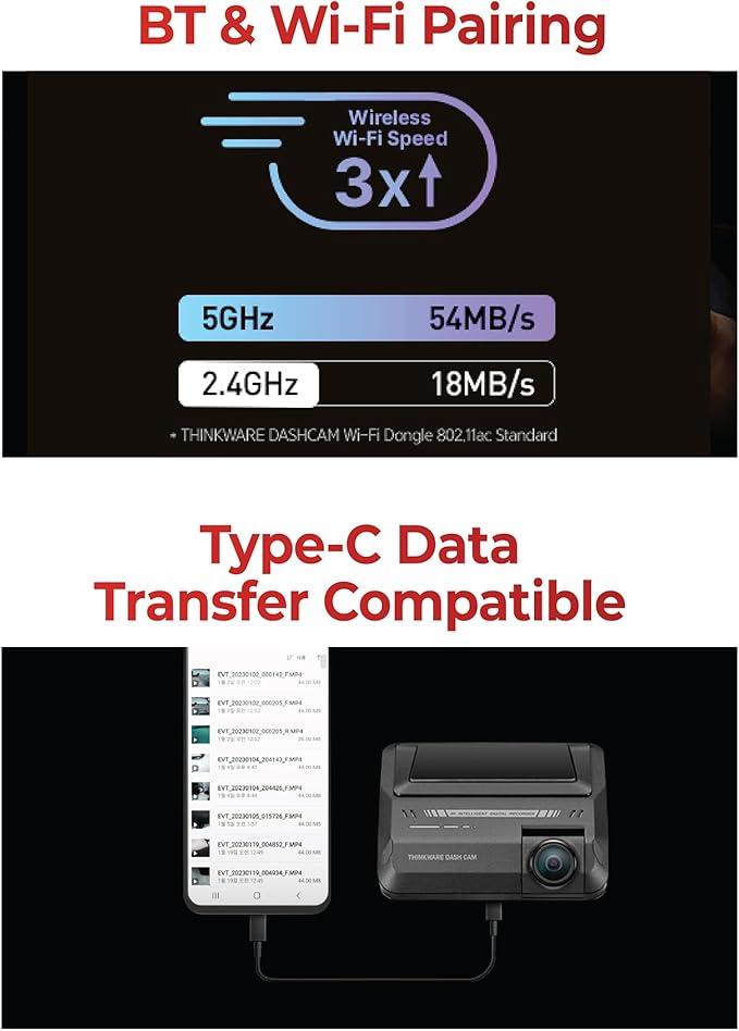 THINKWARE ARC900 2CH 4K HDR Dual Dash Cam Front and Rear - 4K+2K STARVIS 2, Super Night Vision 4.0, Low Power Parking Mode, 3