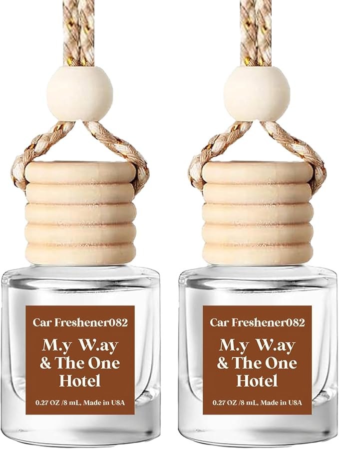 C Classy Car Air Freshener Hanging 2 Pack, M.y W.ay & The One Hotel Essential Oil Diffuser for Cars, Long-Lasting Fragrance, 