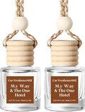 C Classy Car Air Freshener Hanging 2 Pack, M.y W.ay & The One Hotel Essential Oil Diffuser for Cars, Long-Lasting Fragrance, 