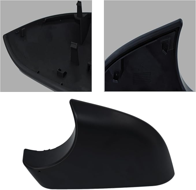 Fits For Tesla Model Y Left driver Side Wing Mirror Cover and Mirror Frame Set Rearview Lower Holder Tray Cap Housing 2021-2024(left side black)
