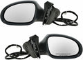 TRQ 2 Piece Driver and Passenger Side Mirror Assembly Set Electric Adjustment Heated No Memory Gray Compatible with 2006-2010