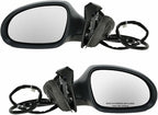 TRQ 2 Piece Driver and Passenger Side Mirror Assembly Set Electric Adjustment Heated No Memory Gray Compatible with 2006-2010