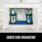 GORILLA GRIP Waterproof Silicone Under Sink Mat with Raised Lip for Kitchen and Bathroom, Cabinet Shelf Liner Stay in Place M