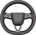MEWANT DIY Stitching Steering Wheel Cover Wrap for Tesla Model 3 Highland 2023-2025/Model Y 2025 Highland for Tesla Model 3/Model Y Accessories(3D Style)