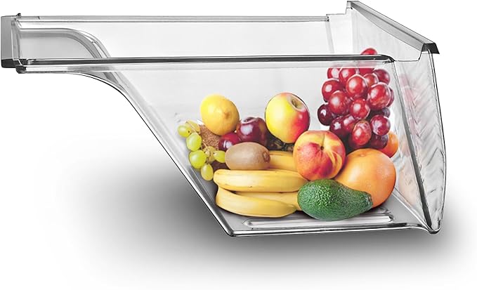 [2 PACK] Refrigerator Crisper Drawer 240337103 Replacement, Shatterproof Clear Food Storage Container with Easy Slide Install