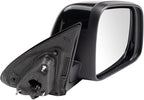 TRQ Driver & Passenger Side Power Heated Mirrors with Blind Spot Indicator Smooth Black Compatible with 2019-2022 Dodge Duran