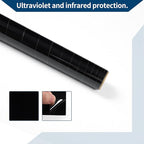 Car Window Tint Film Window Privacy Film Car Carbon 2 PLY PET 24.61 ft x 23.62 Inch 1 Pc Black VLT 2% IRR 84% UVR 99%