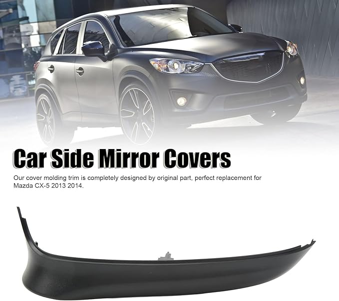 Aramox Car Rear View Mirror, Side Rear View Mirror Cover Rearview Mirror Moulding Trim Replacement for CX‑5 (Left)