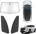 Karltys 3PCS Windshield Sun Shade for 2022-2025 Mitsubishi Outlander (NOT for Outlander Sport), Front and Side Window Sunshade Custom Fit Outlander, Foldable Sun Visor Protector Blocks UV Rays