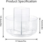 360° Rotating Makeup Organizer Clear Lazy Susan Organizer for Vanity, Cosmetic Display Cases for Bathroom Countertop, Makeup 