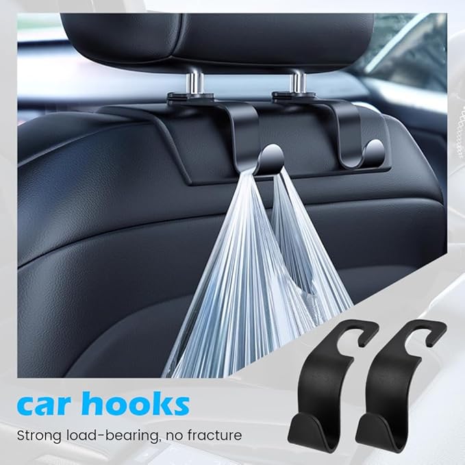 2-in-1 Car Cup Holder Expander, Adjustable Car Extender Adapter with Non-Slip Base - No Spill Cup Holder Extender with 4 Hook