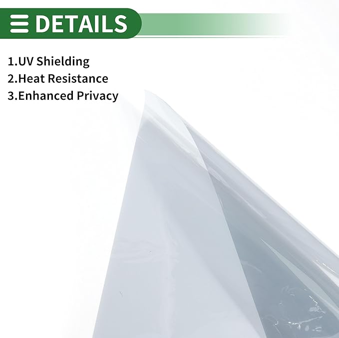 Motoforti Nano Ceramic Car Window Tint Film VLT 60% IRR 60% UVR 55% Silver Tone 14.76 ft x 35.43 Inch Privacy Film 2mil PET 1 Pc