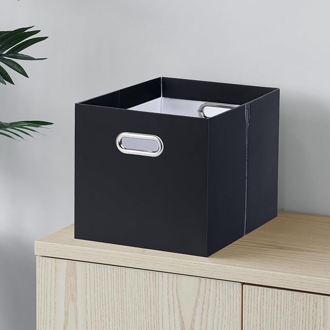 Oterri Cardboard File Organizer Box for Hanging File Folders Letter Size,Large File Box for Computer Desk,File Cabinet,Workin