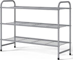 Kitsure Shoe Rack - Stainless Steel Shoe Organizer, Sturdy Shoe Rack for Closet and Front Door Entrance, Free Standing Shoe S
