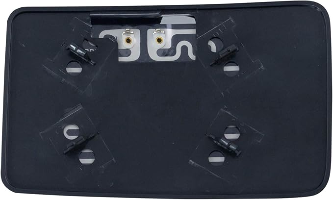 TRQ Passenger Side Lower Heated Towing Mirror Glass with Backing Plate Compatible with 2013-2016 Ford F-250 Super Duty F-350 