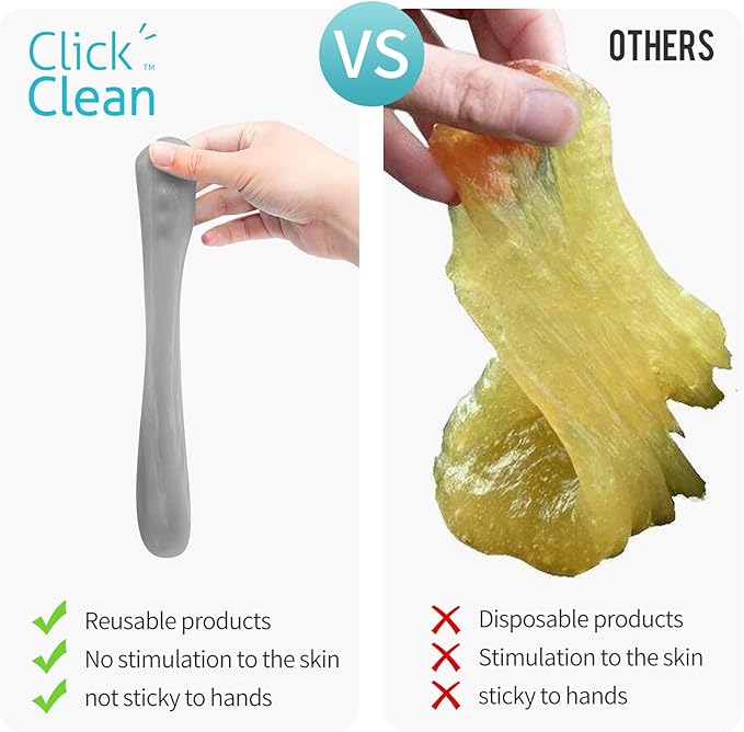 CLICK CLEAN Cleaning Gel for Car, 7oz Car Detailing Tools, Cleaning Putty Gel, Car Interior Cleaner Universal Dust Cleaner fo