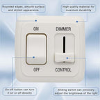 12 Volt RV Light Dimmer Switch, 12V Rv DC LED Toggle Light Dimmer Switch, DC High Side Dimmer Light Switch for Dimmable LED Halogen, Incandescent - RV, Auto, Truck, Marine, and Strip Lighting