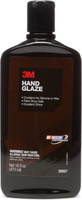 3M Hand Glaze, 39007, 1 pt (16 fl oz/473 mL), Restores a Brilliant Shine and Sparkle to Automotive Paints
