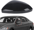DERI Driver Side Mirror Cap Compatible with Volkswagen Jetta 2019 2020 2021 2022 2023 2024 2025, Left Side Mirror Cover fit for VW Jetta US Version Without Turn Signals, Glossy Black, 17A857537AGRU