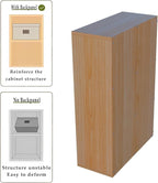 OSCHF 6-Cube Storage Shelf Bookcase - Wooden 3-Tier Floor Standing Open Bookshelf for Home and Office, Display Cabinet, Oak