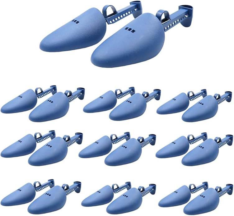 EchoDone 10 Pairs Plastic Shoe Tree Stretcher Shaper for Men